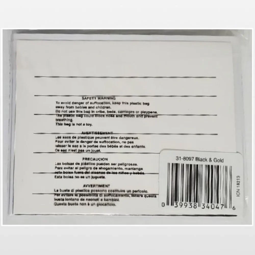 New Invitations Universal Party Black Gold Cards All Occasions 8 Count NWT